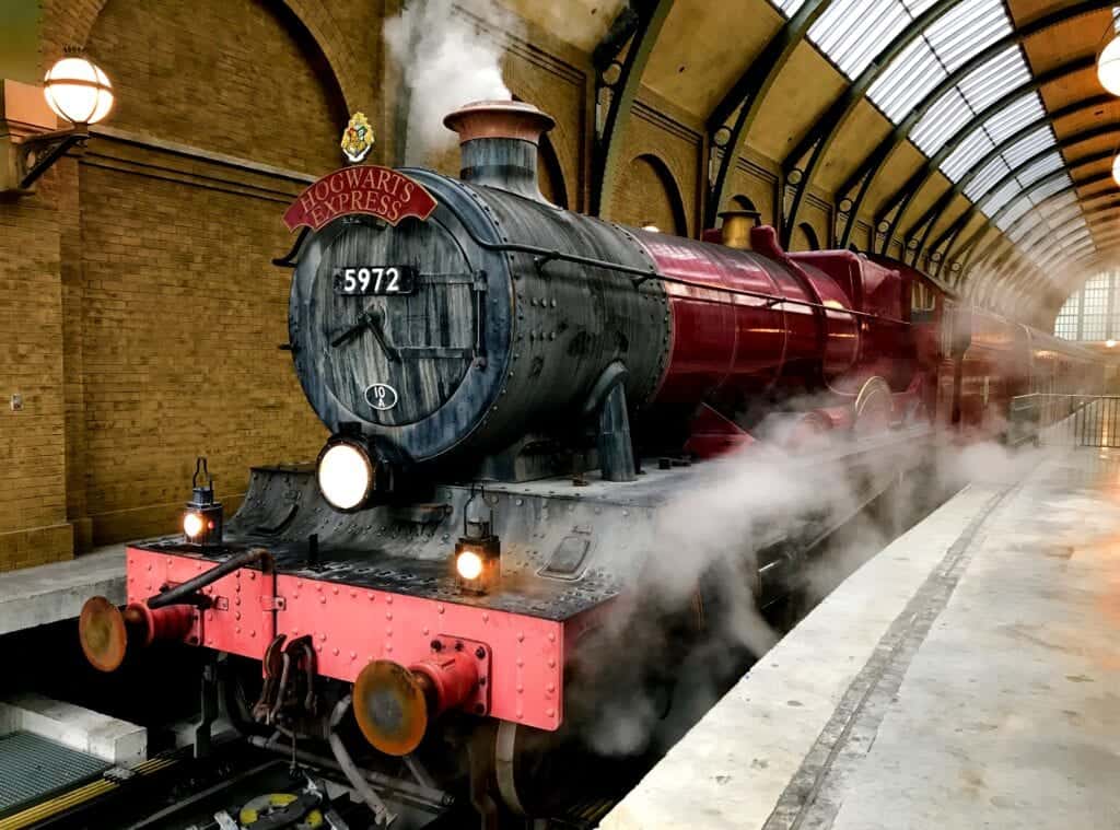 Hogwarts express tågperrong.