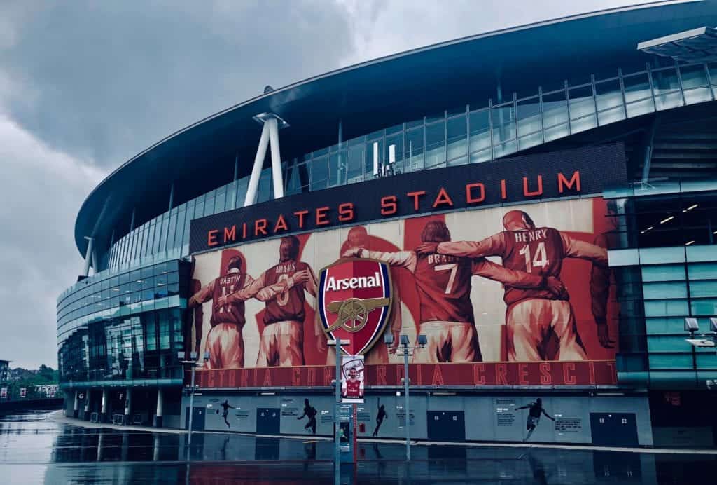Arsenal arena emirates stadium.