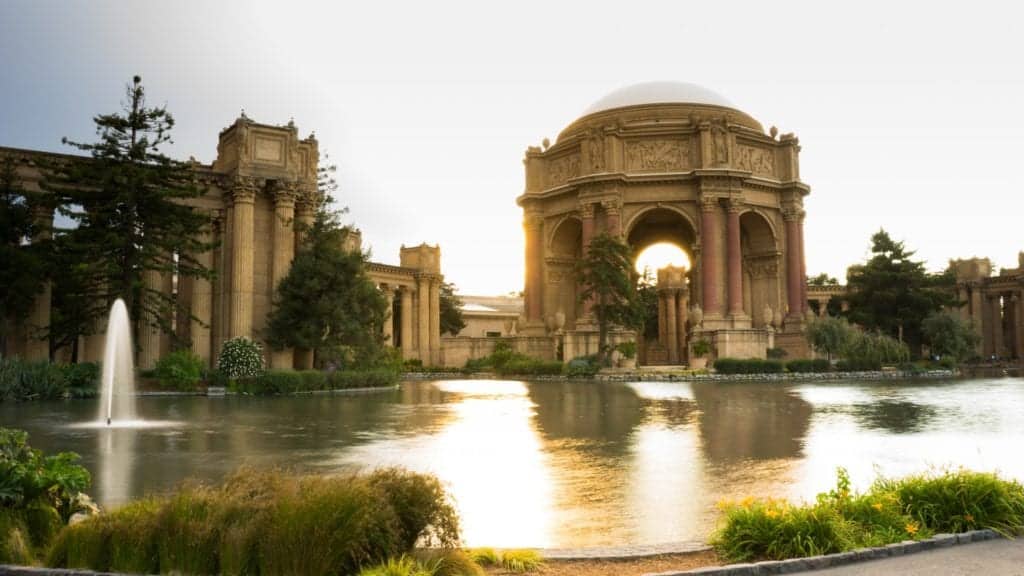 beautiful building and Palace Of Fine Arts.