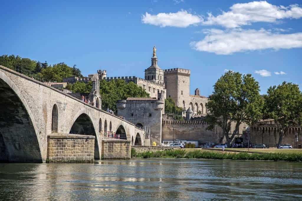 Iconic bridge in Avignon.