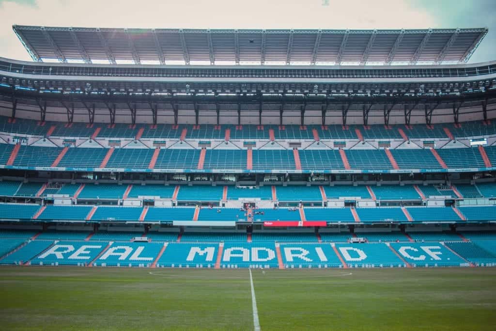 Real Madrid home stadium in Madrid.