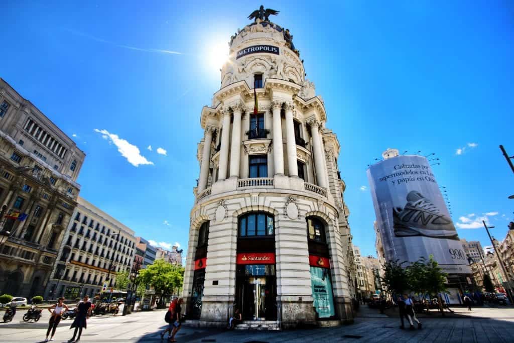 Byggnad i Madrid
