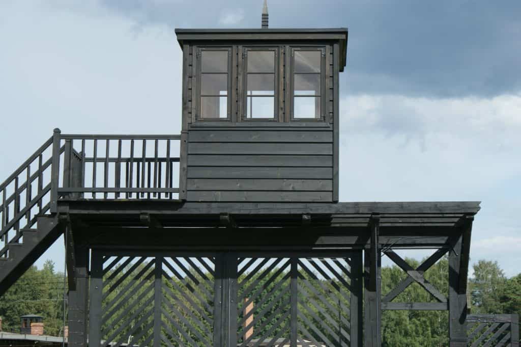 Vaktpost Stutthof koncentrationsläger.