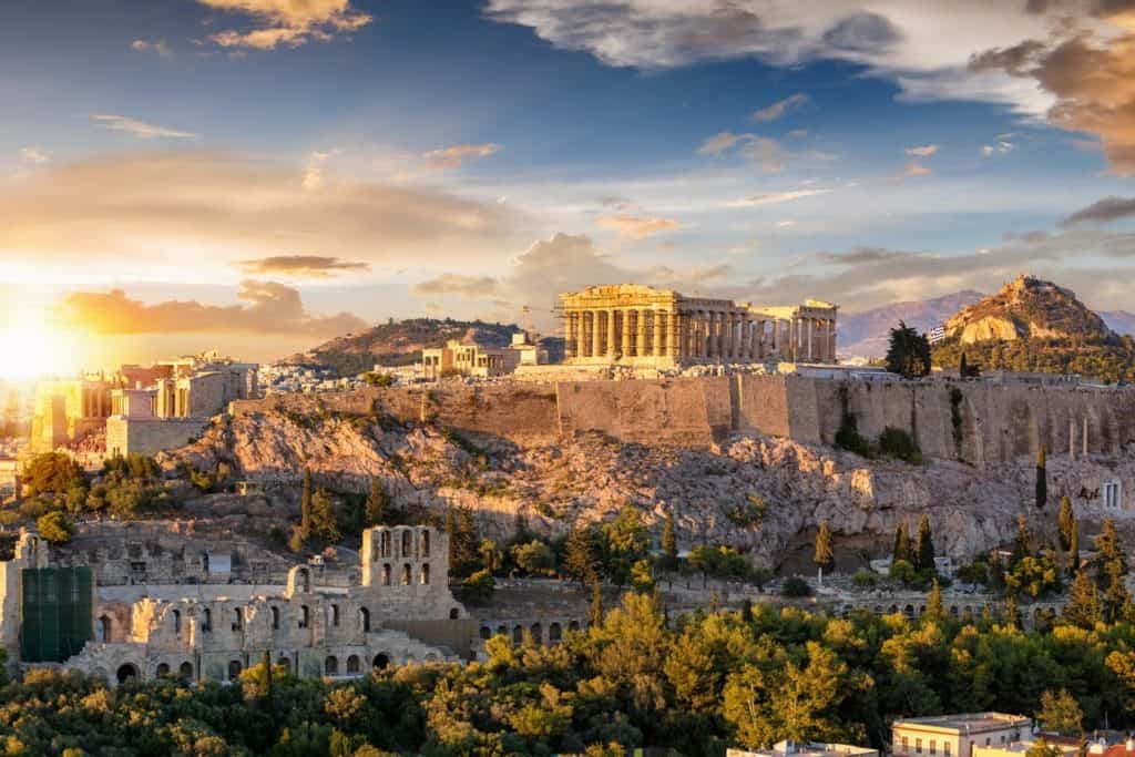 Akropolis antika grekland