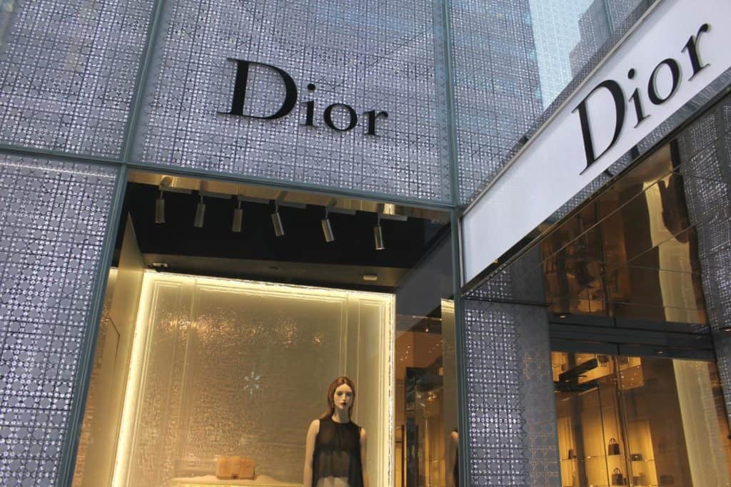 Dior shopping.
