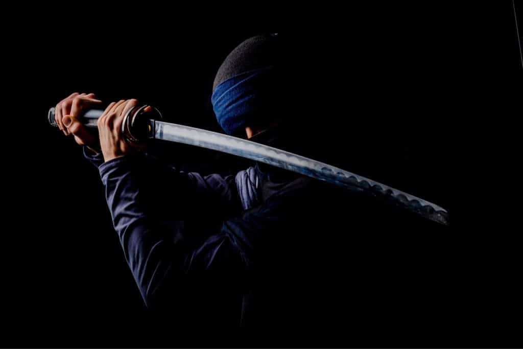 Ninja svart svärd.