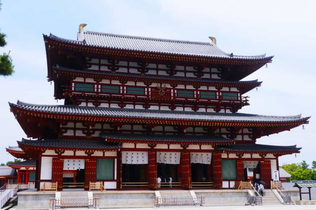 Japanskt tempel stort.