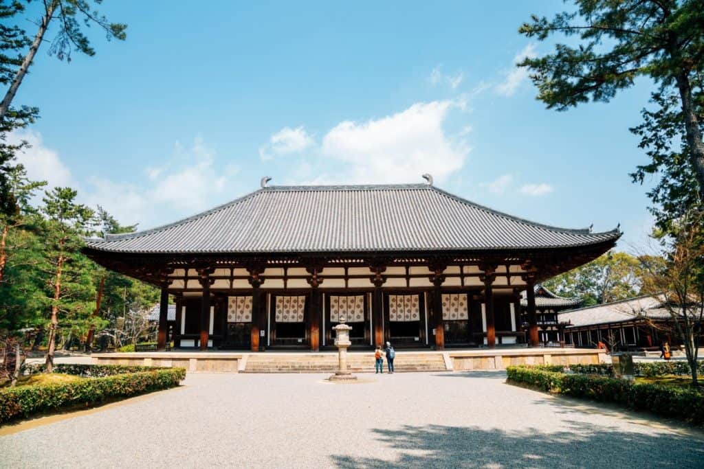 Gammalt japanskt tempel.
