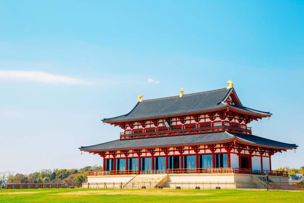 Palats slott japanskt.