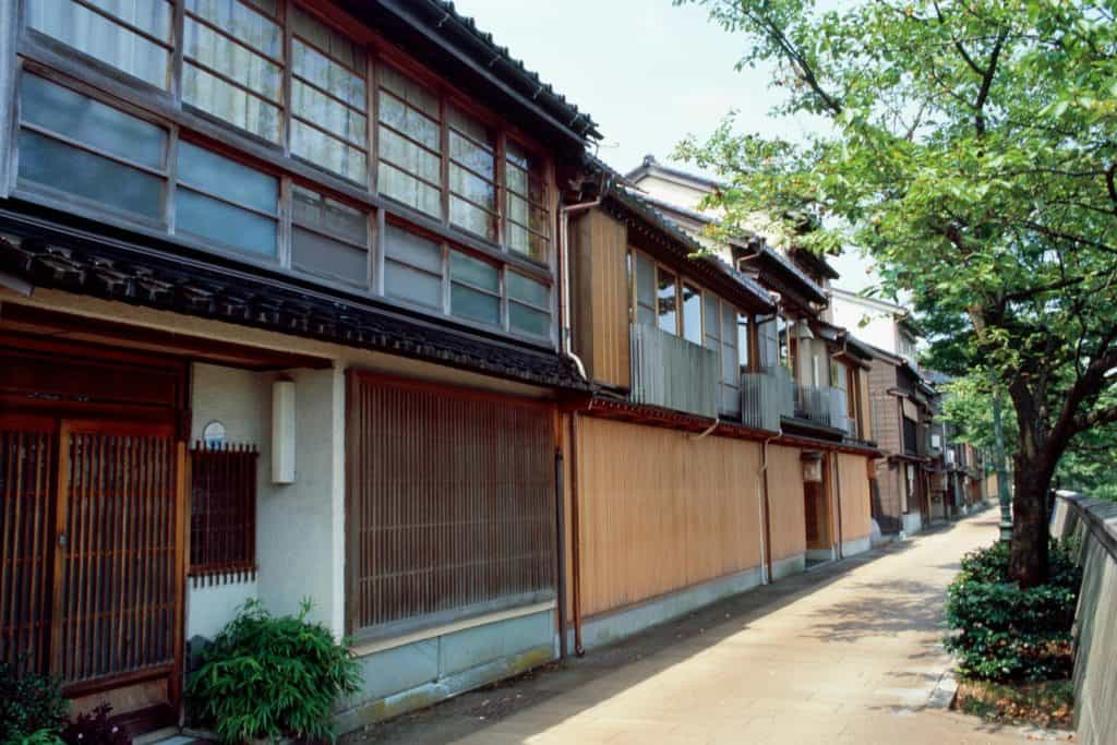 Små japanska hus.