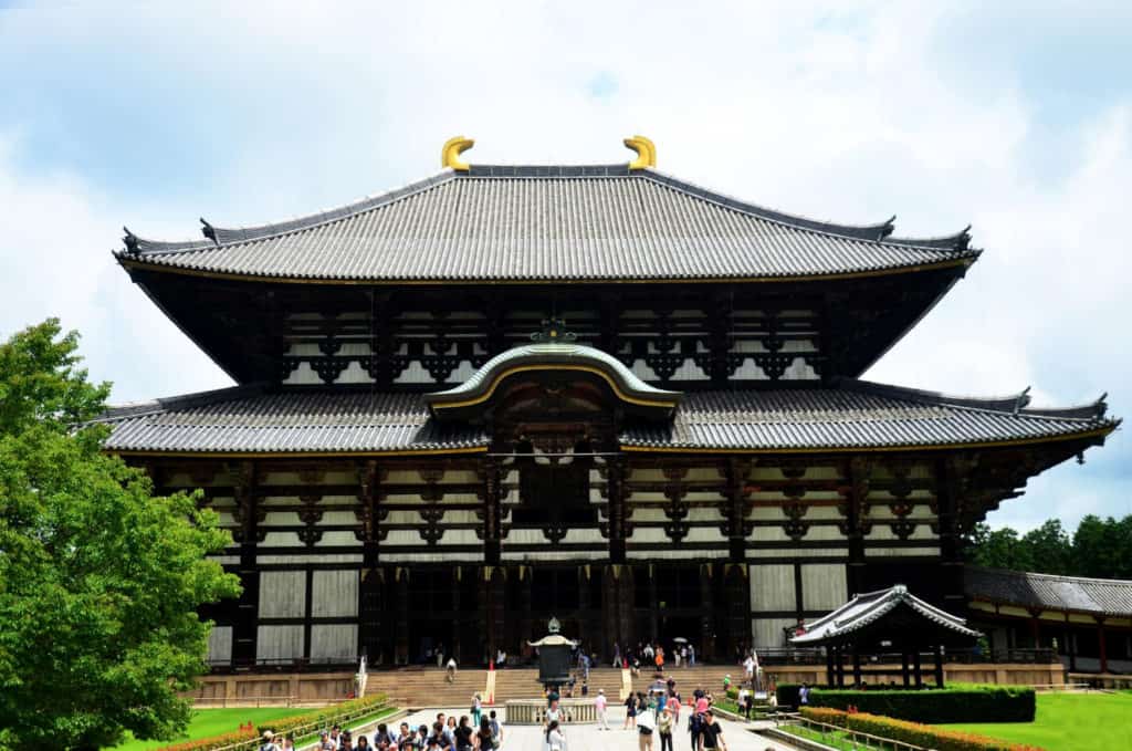 Gammalt tempel TŌDAI-JI TEMPLE Nara