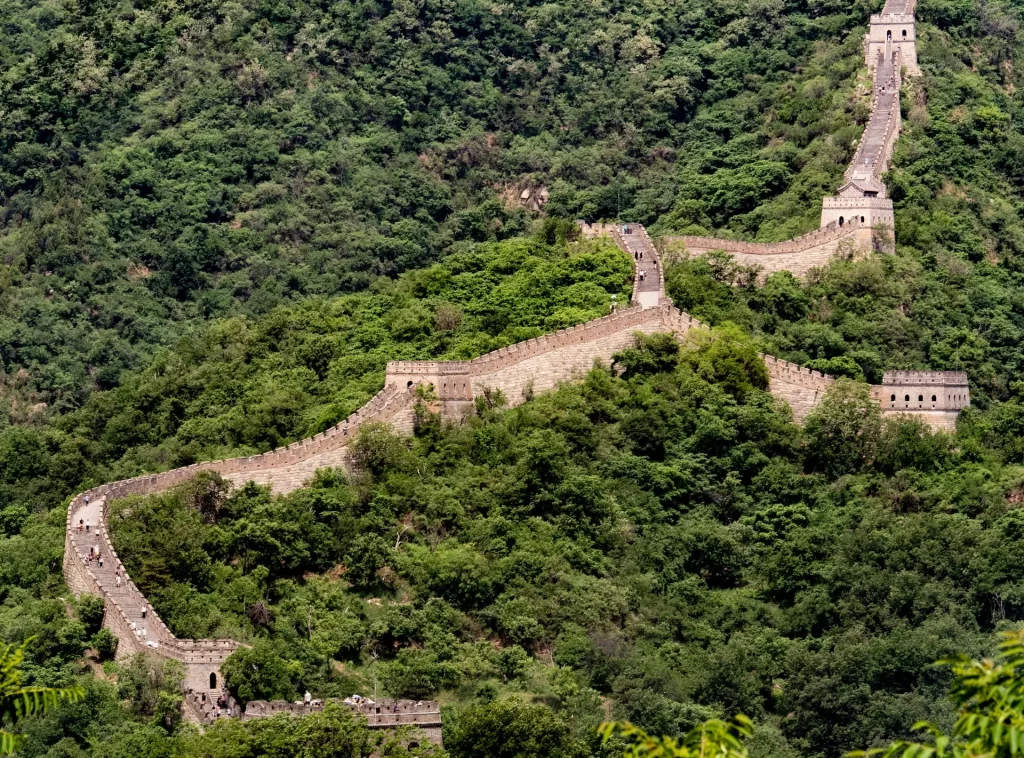 Kinesiska muren slingrar sig